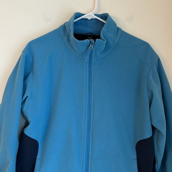 Marmot Women’s Fleece Full Zip Windstopper wind breaker jacket coat blue warm XL - Picture 2 of 12